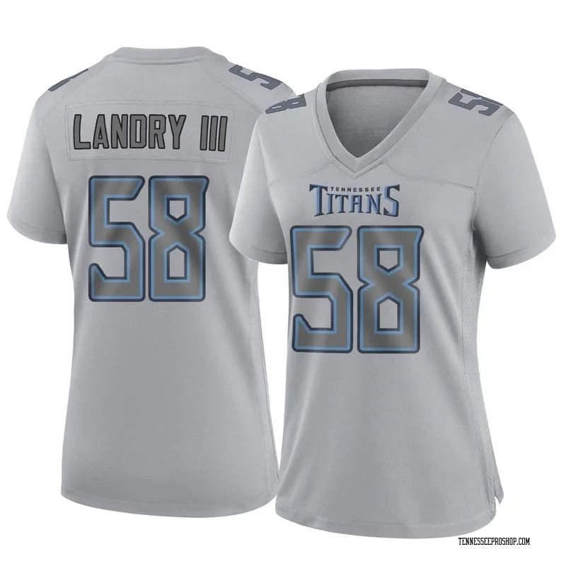 Limited Men's Harold Landry Navy Blue Jersey - #58 Football Tennessee  Titans Player Name & Number Tank Top Size 40/M