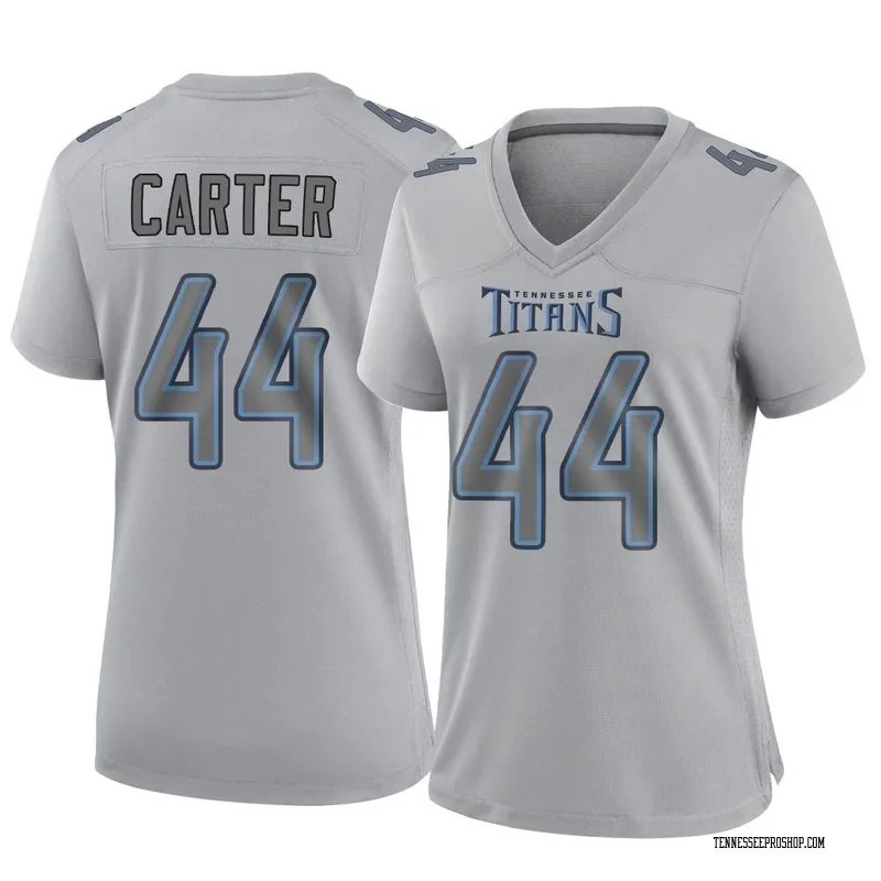 Shyheim Carter Youth Nike Tennessee Titans Navy Custom Game Jersey Size: Small