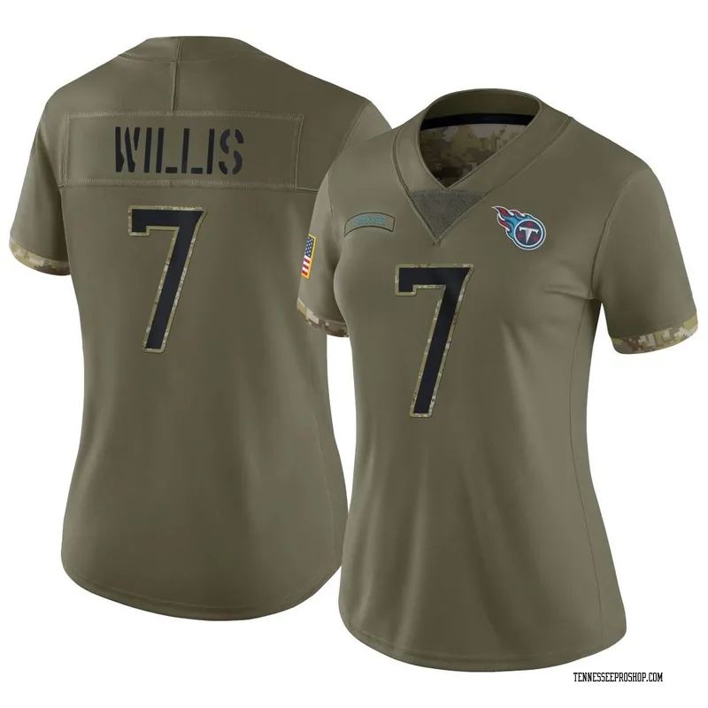 Malik Willis 7 Tennessee Titans White Vapor Limited Jersey - Bluefink