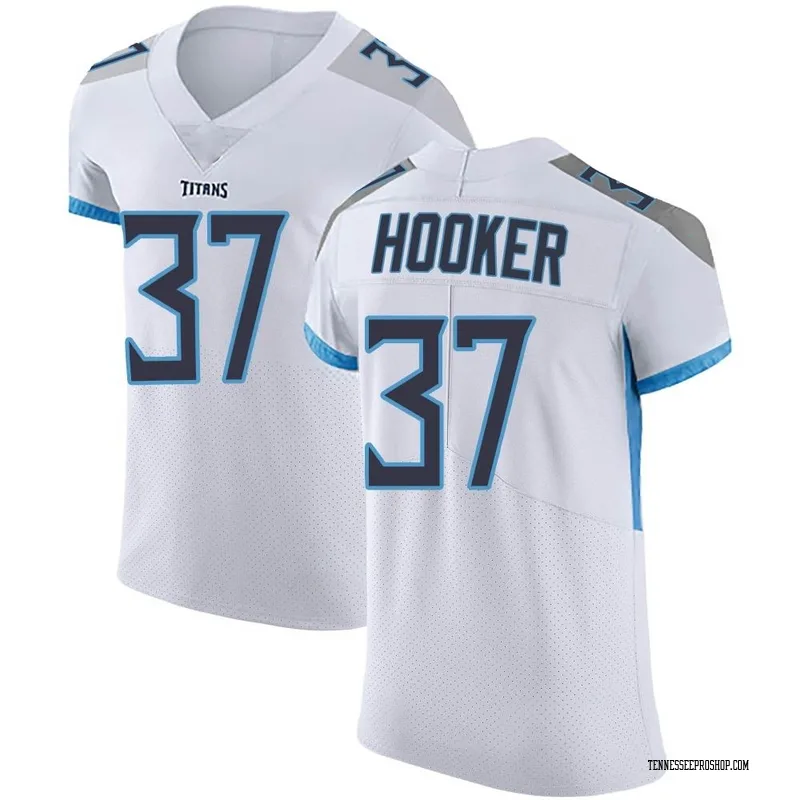 Limited Men's Amani Hooker Blue Jersey - #37 Football Tennessee Titans Rush  Drift Fashion Size 40/M