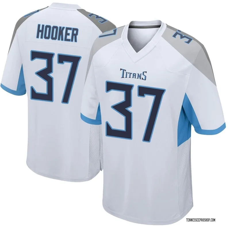 Limited Men's Amani Hooker Blue Jersey - #37 Football Tennessee Titans Rush  Drift Fashion Size 40/M