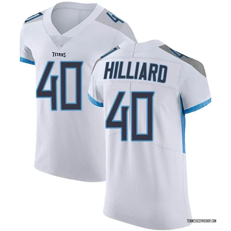 Tennessee Titans Dontrell Hilliard 40 White Vapor Limited Jersey - Bluefink