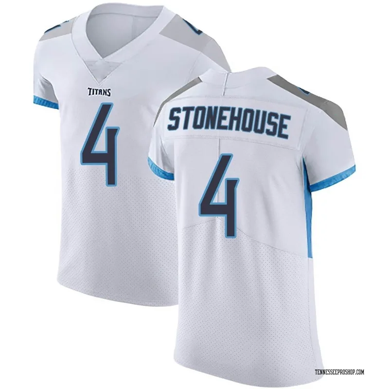 White Men's Ryan Stonehouse Tennessee Titans Elite Vapor Untouchable Jersey