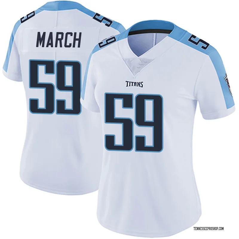 Men's Tennessee Titans Justin March-Lillard White Limited Vapor